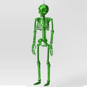 Hanging Alien 👽 Skeleton Halloween Decor 36 inches
